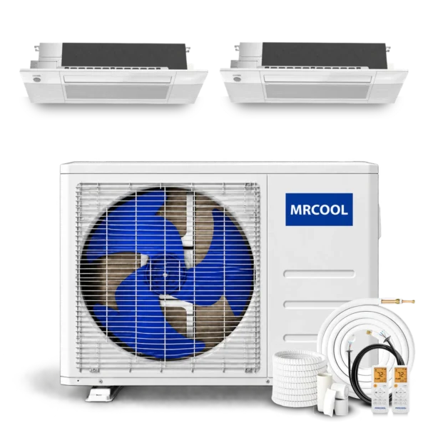 MRCOOL DIY 5th Gen multi-zone mini split system with two wall-mounted air handlers