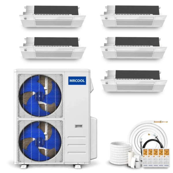 MRCOOL DIY 5th Gen multi-zone mini split system with five wall-mounted air handlers